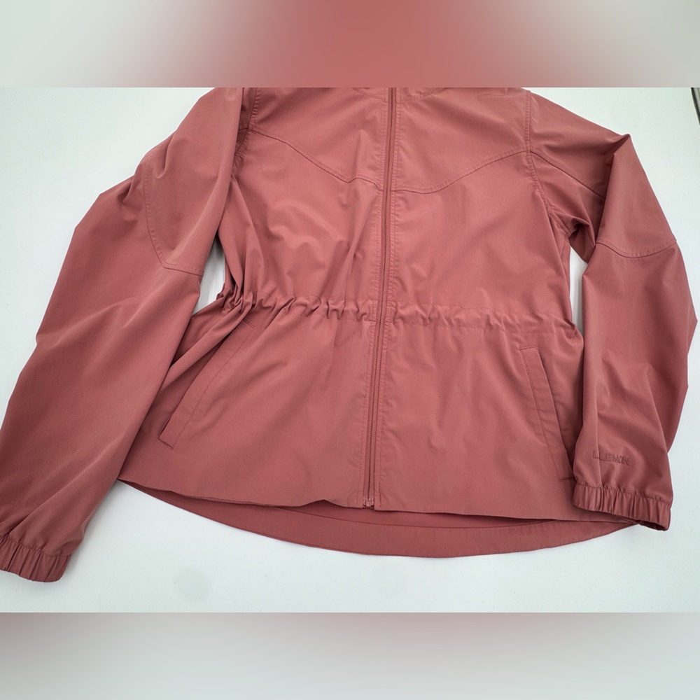Lululemon Women's Windbreaker Pink Hooded Jacket - Picture 7 of 9